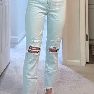 Distressed Light Blue Women's Jeans
